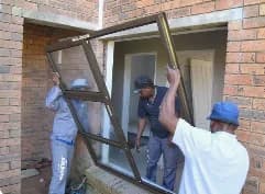 aluminium works window frame