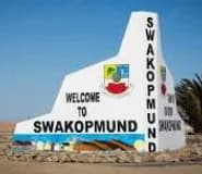 swakopmund welcome sign